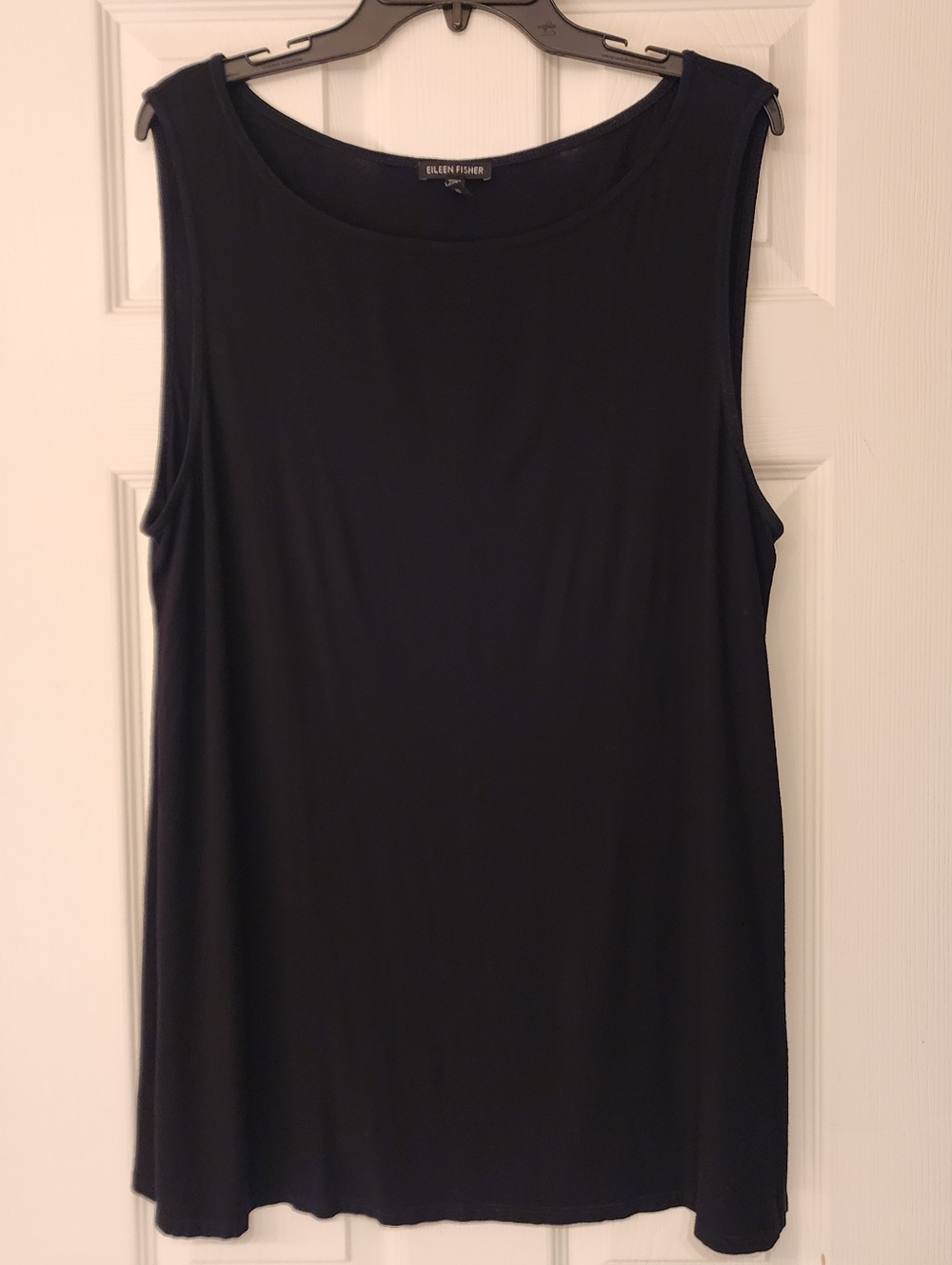 EILEEN FISHER  Sleeveless Tank Top In Black Size Large - Picture 3 of 11